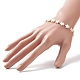 Collier et bracelet extensible en perles de verre et étoile de coquillage naturel SJEW-JS01271-4