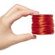 JEWELEADER 30 Rolls About 328 Yards Satin Nylon Jewellery Cord 2mm Rattail Chinese Knotting Cord Macrame Thread Beading String Mixed Color for DIY Craft Making Kumihimo Friendship Bracelets NWIR-PH0001-22-3