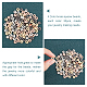 SUPERFINDINGS 120Pcs 4 Style Brass Spacer Beads KK-FH0001-92-3