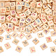Lettres majuscules mélangées au hasard ou carreaux de scrabble en bois vierges inachevés DIY-WH0162-89-1