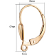 BENECREAT 2 PCS 14K Gold Filled Lever Back Earring Hooks Findings Leverback Shell Earrings for DIY Jewelry Making - 17x11mm KK-BC0003-42G-2