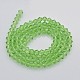 Faceted Bicone Glass Beads Strands EGLA-P017-4mm-01-2