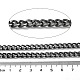 Оксидированные алюминиевые цепи с алмазной огранкой и гранеными бордюрами CHA-H001-05B-3