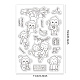 GLOBLELAND Birthday Theme Clear Stamps Monkey Banana Gift Silicone Clear Stamp Seals for Cards Making DIY Scrapbooking Photo Journal Album Decor Craft DIY-WH0167-56-627-2
