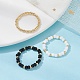 3 anneau de perles de graines de verre de 3 styles RJEW-JR00591-3