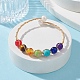 Bracelet en perles et pierres mélangées naturelles et synthétiques BJEW-JB09646-2