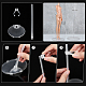 Soporte de pie de muñeca ajustable de plástico transparente AJEW-WH0312-72-3