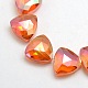 Electroplate Crystal Glass Triangle Beads Strands EGLA-F068B-03-1