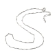 Ожерелья с цепочкой из латуни NJEW-K123-01P-2
