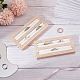 2-Slot Wooden Ring Display Stands ODIS-WH0025-88-5
