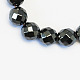 Non-magnetic Synthetic Hematite Beads Strands G-S086-5mm-1