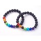 Natural Lava Rock Beads Stretch Bracelets BJEW-F380-04-1