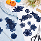 AHANDMAKER 20 Pcs 3D Flower Lace Embroidery Appliques PATC-HY0001-05-5
