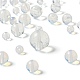 340pcs 4 tailles de perles d'opalite G-LS0001-28-4