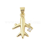 Подвески из латуни с микропаве из кубического циркония KK-Z074-20G