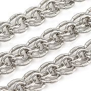 Alloy Oval Link Chains LCHA-K001-01P