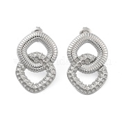 Серьги-гвоздики из нержавеющей стали 304 EJEW-P258-27P