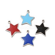 304 Stainless Steel Enamel Charms STAS-A078-09P