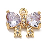 Латунные микро проложить кубического циркония подвески KK-U037-18G-02