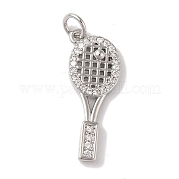 Подвески из латуни и прозрачного циркония с покрытием стойки KK-L216-058P