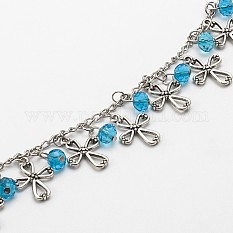 Handmade Tibetan Style Pendant Chains for Necklaces Bracelets Making AJEW-JB00092-02