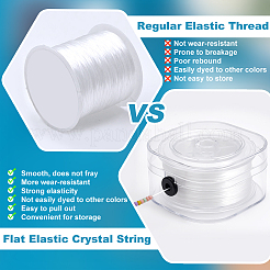 Filo di cristallo elastico piatto&nbsp;EW-WH0016-02A-01