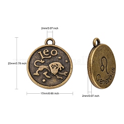 Pendente stile tibetano&nbsp;X-PALLOY-E196-AB-NF
