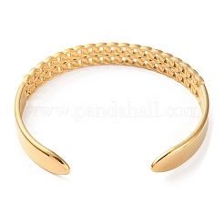 Bracelets manchettes en acier inoxydable 304 en forme de chaîne gourmette&nbsp;BJEW-F457-21G