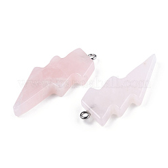 Pendentifs de quartz rose naturel&nbsp;G-N332-53-A20