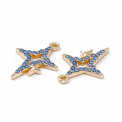 Legierung rhinestone-anhänger&nbsp;PALLOY-P287-08LG-03