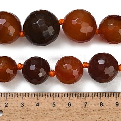 Rangs de perles dégradées en agate naturelle teinte et chauffée&nbsp;GG-CBA007A-D11-01A