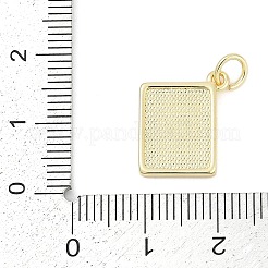 Breloques d'émail en laiton&nbsp;LS-KK-G522-44G-01