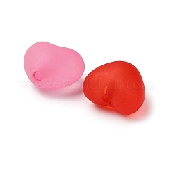 Bereift undurchsichtigen Acrylperlen&nbsp;MACR-F084-07