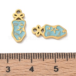 304 Edelstahl-Emaille-Anhänger&nbsp;SA-CBA7876-09G