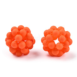 Perle intrecciate in plastica fatte a mano&nbsp;KY-P015-04B