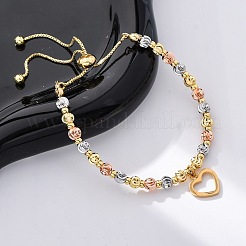 Bracelets coulissants en laiton&nbsp;BJEW-C090-02G-A