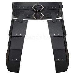 Armure médiévale en similicuir PU pour cuisses et taille&nbsp;AJEW-WH20054-091A