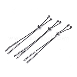 Herstellung von Tennis-Slider-Armbändern aus Messing mit Strassen&nbsp;KK-E068-VD015-4