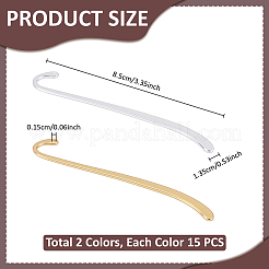 30 segnalibro in lega stile tibetano 2 colori&nbsp;AJEW-UN0003-28