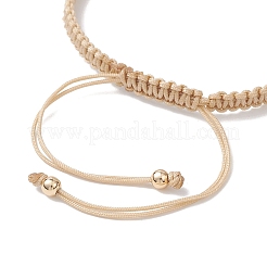 Braccialetti di perline intrecciate con perline di ottone&nbsp;BJEW-JB12817