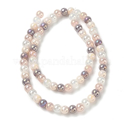 Fili di perline di vetro galvanizzate e colorate sfumate&nbsp;X-LAMP-M023-03-02