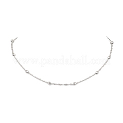 304 Edelstahl-Kugel-Singapur-Kettenhalsketten&nbsp;NJEW-JN05169