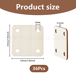Planche à tricoter en bois&nbsp;DIY-WH0591-143D