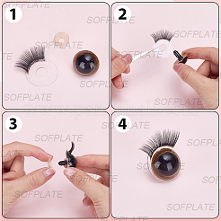 22 Stück 5 Stile Acryl-Puppenwimpern&nbsp;DOLL-SP0001-03