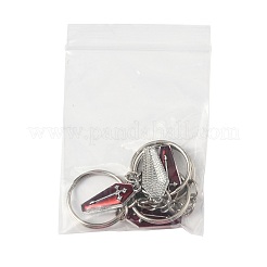 4 porte-clés en alliage émaillé&nbsp;KEYC-FS00036-02