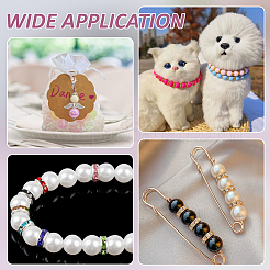 160 Uds. Cuentas espaciadoras de rhinestone de latón de 10 colores&nbsp;RB-ME0001-02