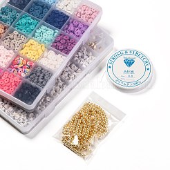 DIY Heishi Perlen Stil Stretch Armbänder machen Kits&nbsp;DIY-JP0005-86