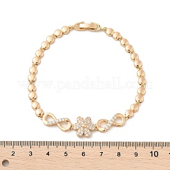 Bracelets en laiton à maillons en zircone cubique à micro pavé&nbsp;KK-R217-43G