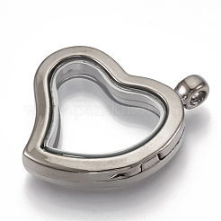 Legierung magnetische Medaillon Anhänger&nbsp;PALLOY-T052-13