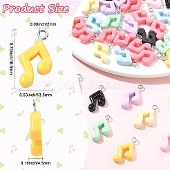 40pcs pendentifs en résine opaque&nbsp;RESI-CJ0005-30